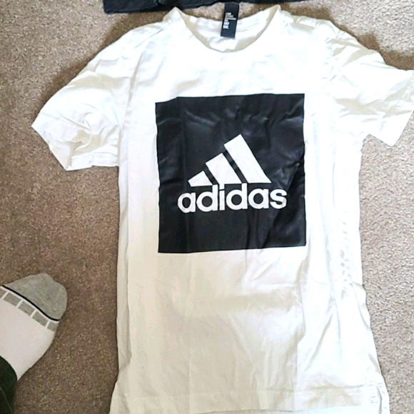 TWO ADDIDAS boys shirts youth sports - Picture 2 of 4